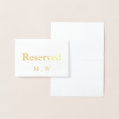 Nautische Anker Gereserveerde Bruiloft Tafel Plaat Folie Kaarten (Display)