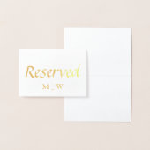 Nautische Anker Gereserveerde Bruiloft Tafel plaat Folie Kaarten (Display)