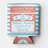 Nautische Anker Grappig | Aangepaste bootnaam Blikjeskoeler (Voorkant)