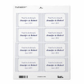 Nautische anker grijs bruiloft water fles label (Full Sheet)