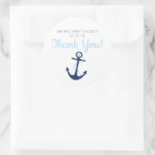 nautische anker gunst dank u Label Stickers (Tas)