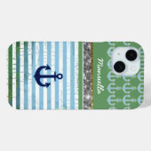 Nautische anker iPhone-6 gepersonaliseerd Case-Mate iPhone Case (Achterkant (horizontaal))