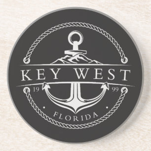 Nautische Anker Key West Florida 1999 Zandsteen Onderzetter
