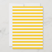 Nautische anker marine geel verjaardagsfeestje kaart (Achterkant)