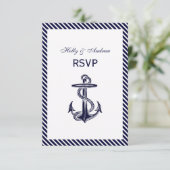 Nautische Anker Navy Diag Stripe 2V RSVP (Staand voorkant)