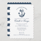 Nautische Anker Paar Douche Kaart (Voorkant / Achterkant)