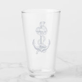 Nautische Anker Pint Glas (Achterkant)