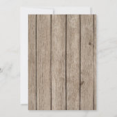 Nautische Anker Rustieke Houten Huwelijk Kaart (Achterkant)