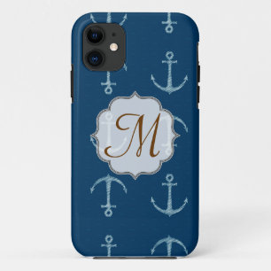 Nautische Anker Sail Sailin Monogram IPHONE 5 Hoes