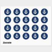 Nautische anker sticker enveloppe verzegeling (Vel)