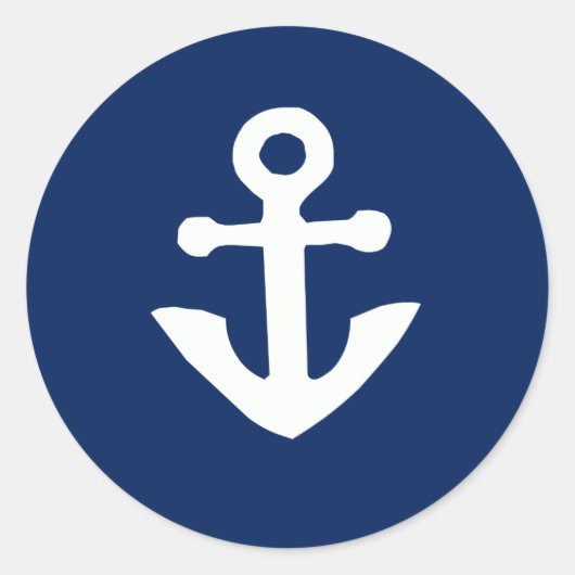 Nautische anker sticker enveloppe verzegeling (Voorkant)