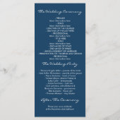 Nautische Anker Strand Wedding Programma's (Achterkant)