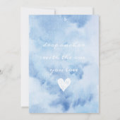 Nautische Anker Strand Wedding Waterverf Kaart (Achterkant)