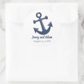 Nautische anker thema favor stickers zegels (Tas)