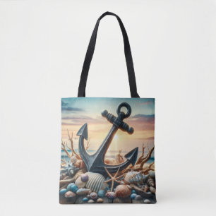 Nautische Anker Tote Tas 