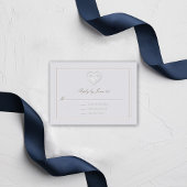 Nautische Anker Touw Classic RSVP Wedding Response