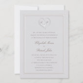 Nautische Anker Touw Crest Classic Formele Huwelij Kaart (Voorkant)