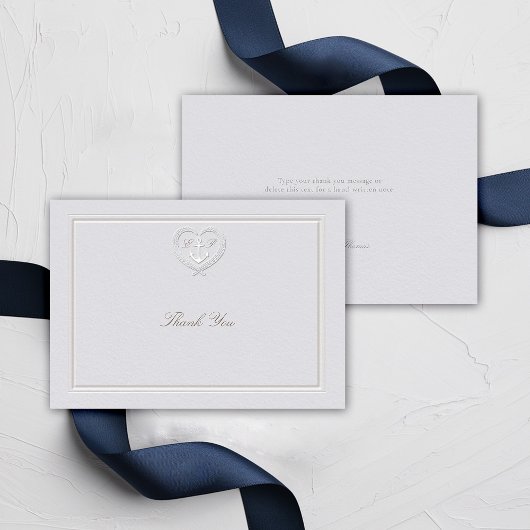 Nautische Anker Touw Crest Kust Formele Huwelijk Bedankkaart