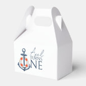 Nautische Anker Verjaardagsfeestzak doos Bedankdoosjes (Voorkant Zijde)