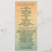 Nautische Anker Vintage Trouwprogramma's Programmakaart (Achterkant)