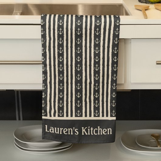 Nautische Anker Visser Varen Theedoek