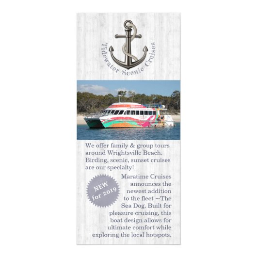 Nautische anker w/Rope Reclamekaart (Voorkant)