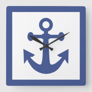 Nautische anker wandklok