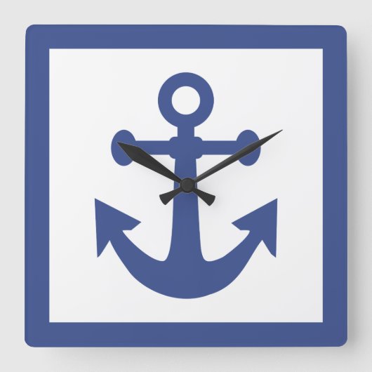 Nautische anker wandklok (Voorkant)