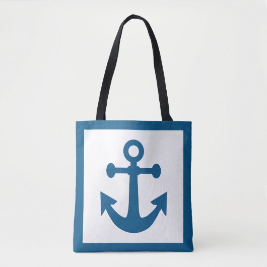Nautische anker zakken tote bag (Voorkant)