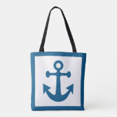 Nautische anker zakken tote bag (Achterkant)