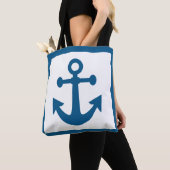 Nautische anker zakken tote bag (Dichtbij)