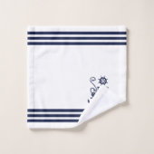 Nautische Anker ZEEEN DE DAG Bad Handdoek (Wasdoekje)
