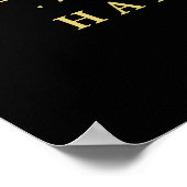 Nautische anker, zwart goud, bruiloft welkom poster (Hoek)