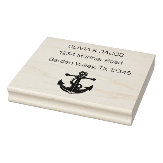 Nautische ankerboot Lake Ocean bruiloft Rubberstempel (Stempel)