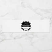 Nautische ankercirkel Waterfles Etiket (Enkel label)