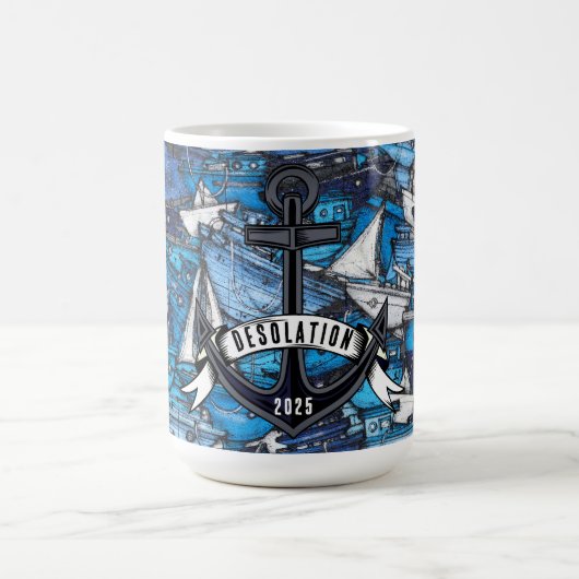 Nautische ankernaam koffiemok (Center)