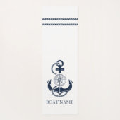 Nautische ankernaam yogamat (Achterkant)