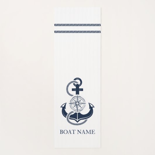 Nautische ankernaam yogamat (Achterkant)