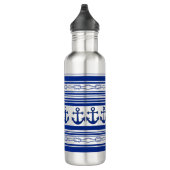 Nautische ankerpunten en -streepjes waterfles (Rechts)