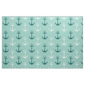 Nautische ankers Aqua Fabric Stof (Fat Quarter)