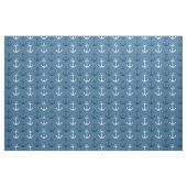 Nautische Ankers Blauwe Stof (Yard (91,4 cm))