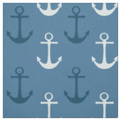 Nautische Ankers Blauwe Stof (Swatch)