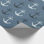 Nautische ankers cadeaupapier (Hoek)