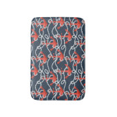 Nautische ankers en hellingspatroon badmat (Voorkant Verticaal)