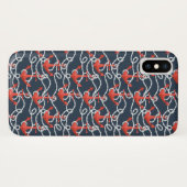 Nautische ankers en hellingspatroon Case-Mate iPhone case (Achterkant (horizontaal))