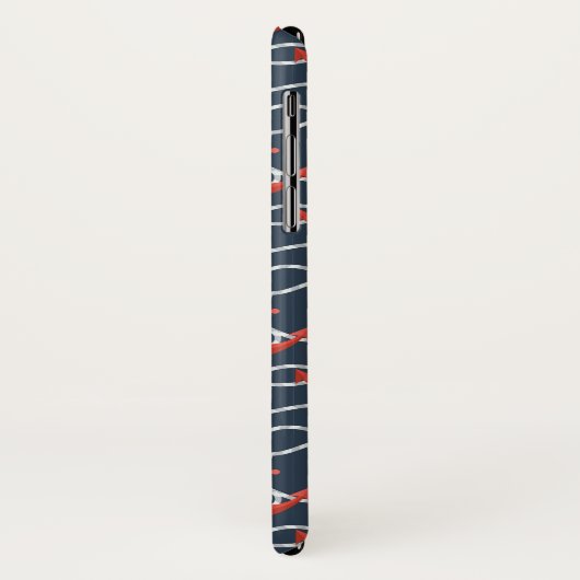 Nautische ankers en hellingspatroon Case-Mate iPhone case (Achterkant/links)