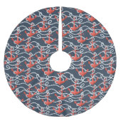 Nautische ankers en hellingspatroon kerstboom rok (Voorkant)