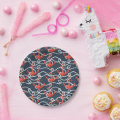 Nautische ankers en hellingspatroon papieren bordje (Feest)