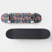 Nautische ankers en hellingspatroon persoonlijk skateboard (Horizontaal)