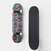 Nautische ankers en hellingspatroon persoonlijk skateboard (Voorkant)